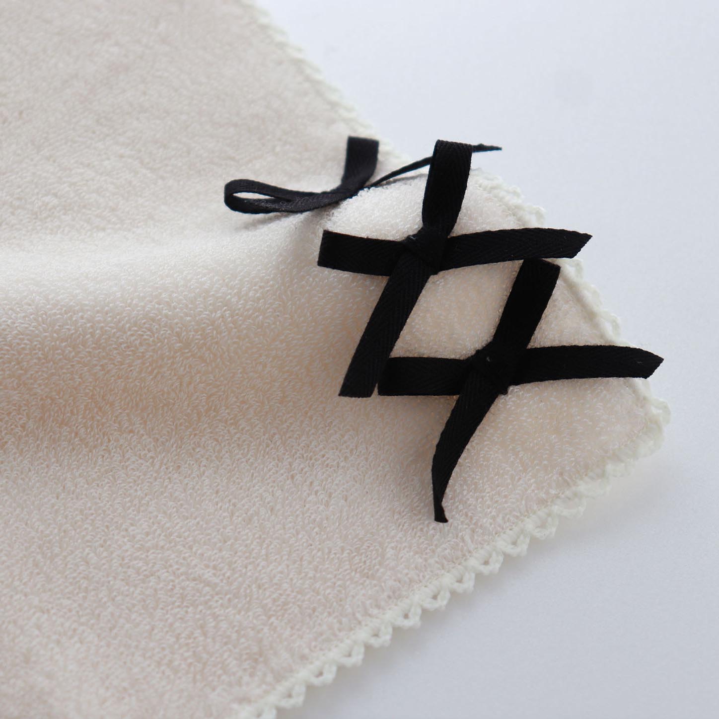 Organic Towel Handkerchief 3 ribbons