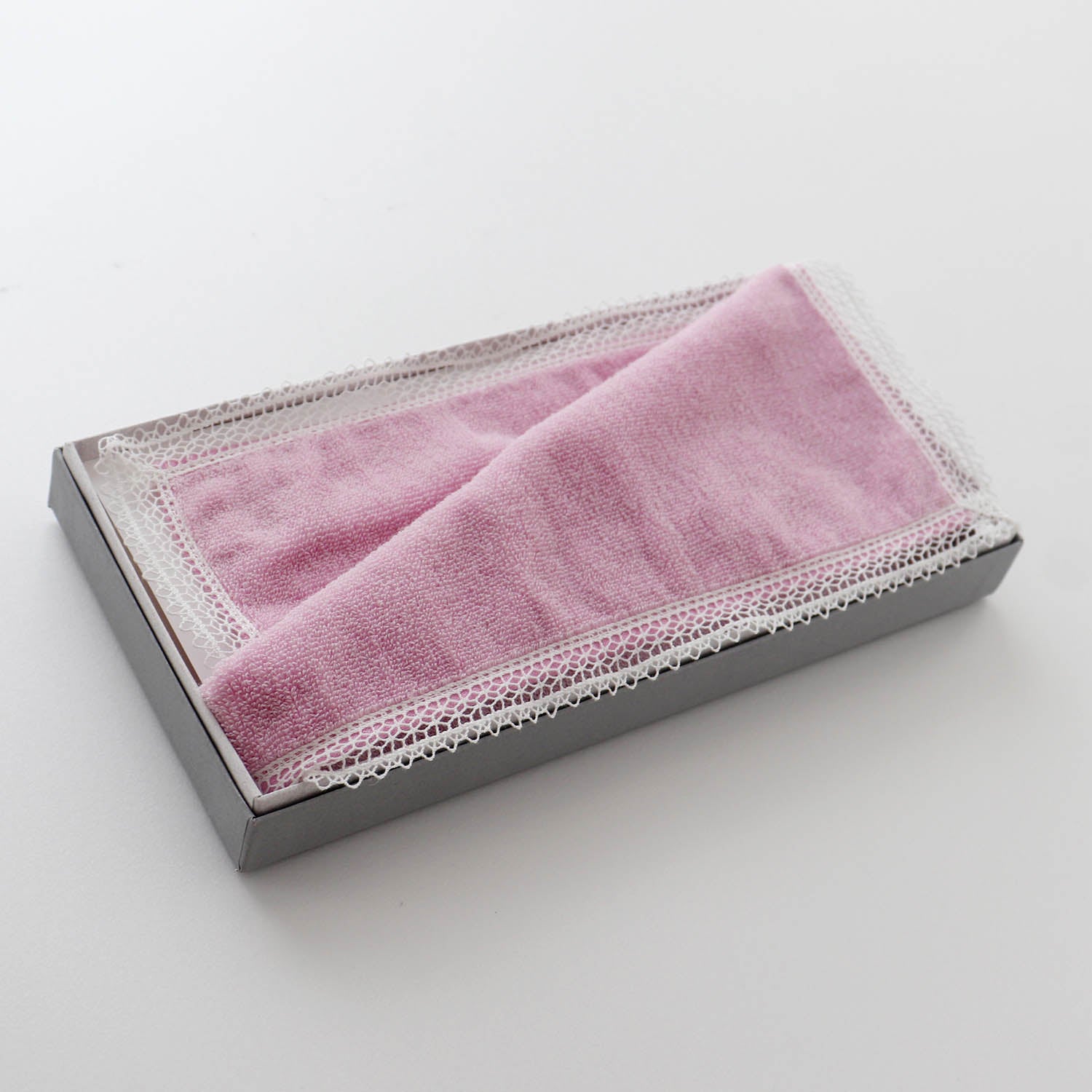 Duo Cotton Towel レース タオルハンカチ 【オーガニック】