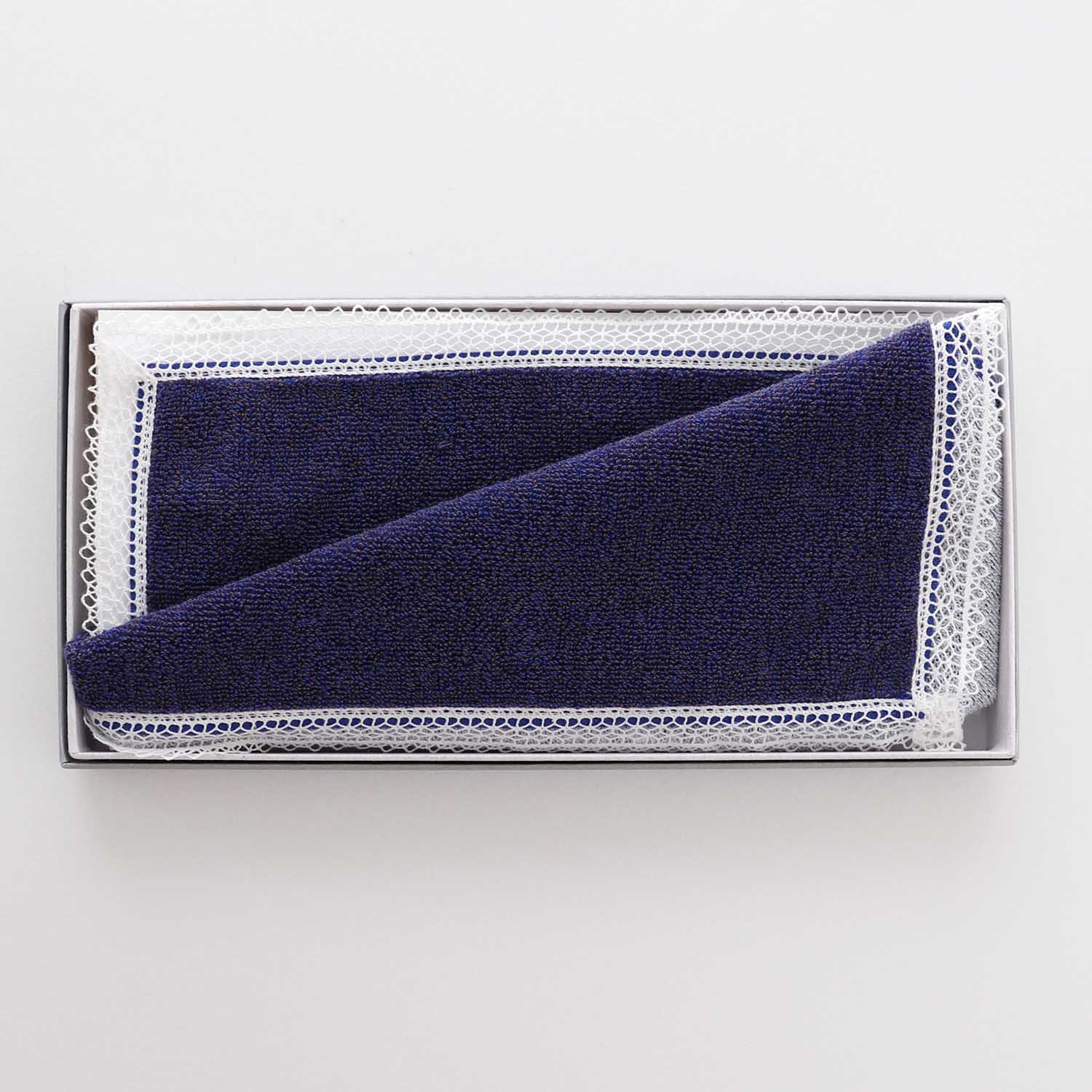 Duo Cotton Towel レース タオルハンカチ 【オーガニック】