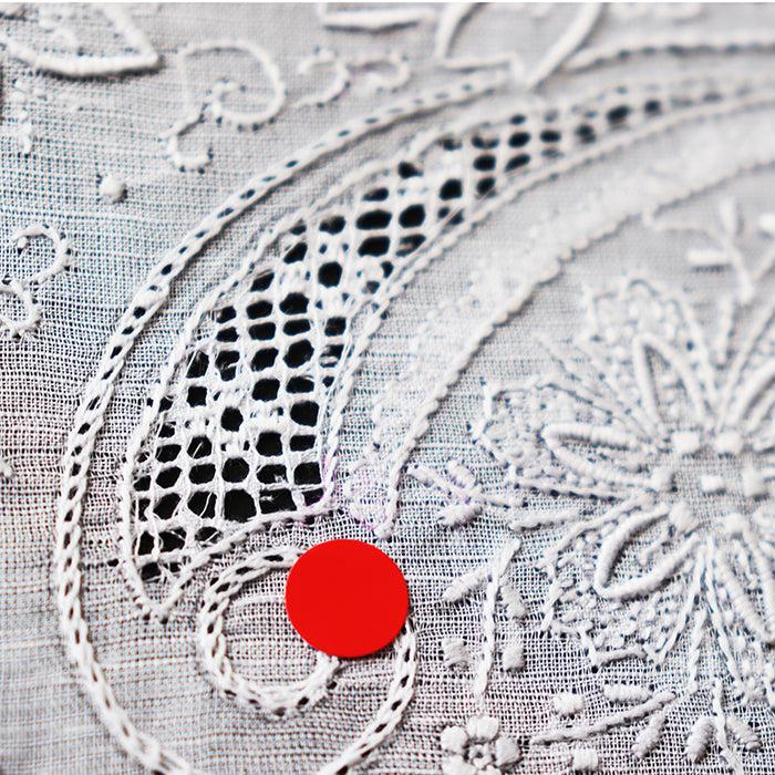 Hand Embroidered Shantou Handkerchief - 34-4203