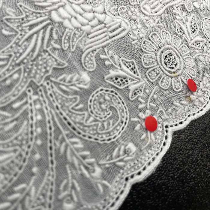 訳ありー 汕頭手刺繍 ハンカチーフ ー 46-5611