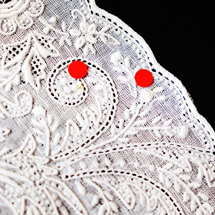 訳ありー 汕頭手刺繍 ハンカチーフ ー 22-5611