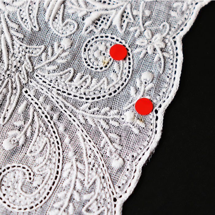 訳ありー 汕頭手刺繍 ハンカチーフ ー 22-5611