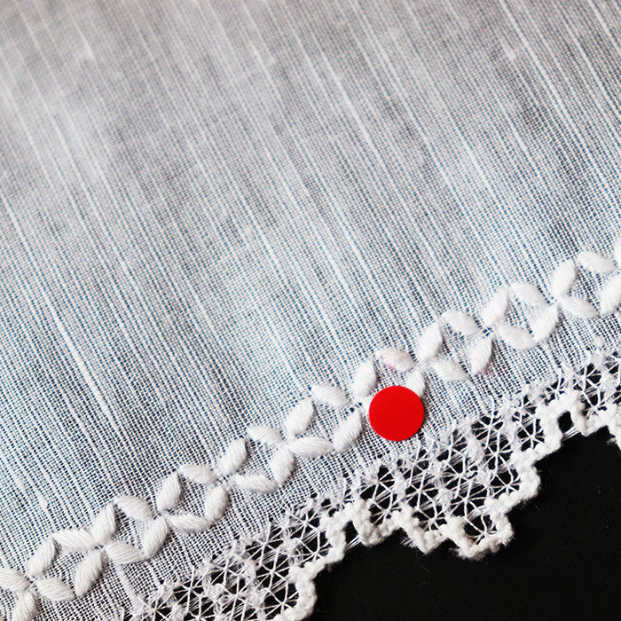 Hand Embroidered Shantou Handkerchief - 23-8102