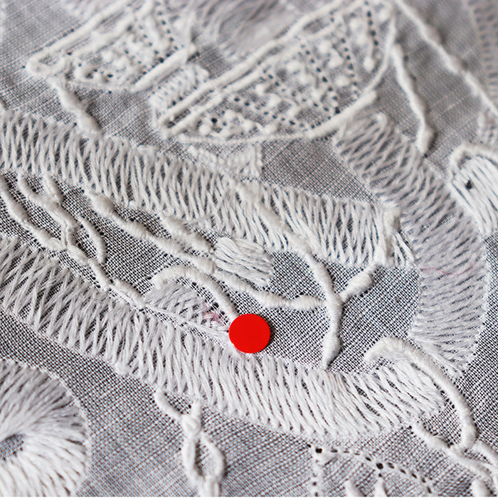 訳ありー 汕頭手刺繍 ハンカチーフ ー 26-8102