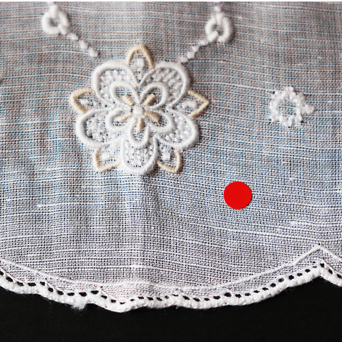 Hand Embroidered Shantou Handkerchief - 28-8104