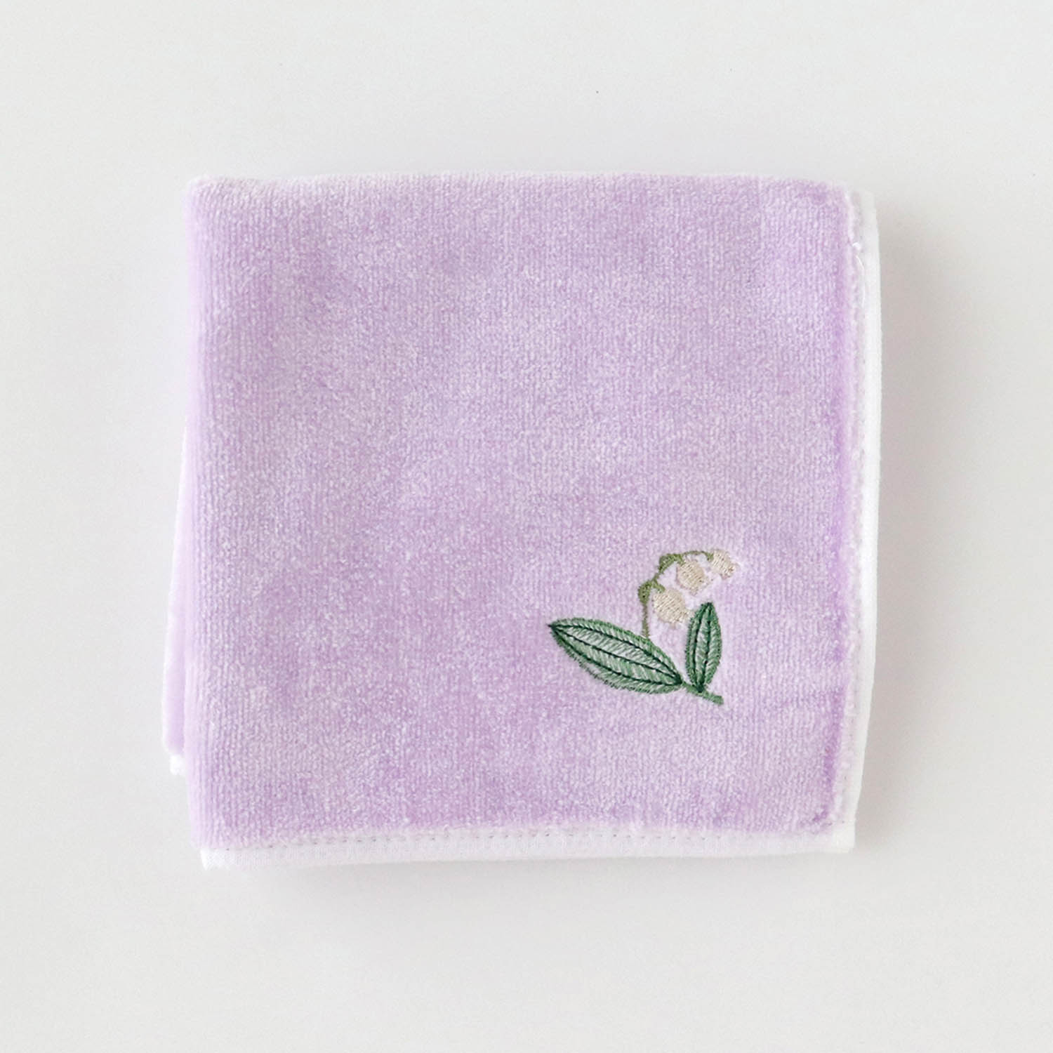 すずらん刺繍 SICタオル ハンカチ