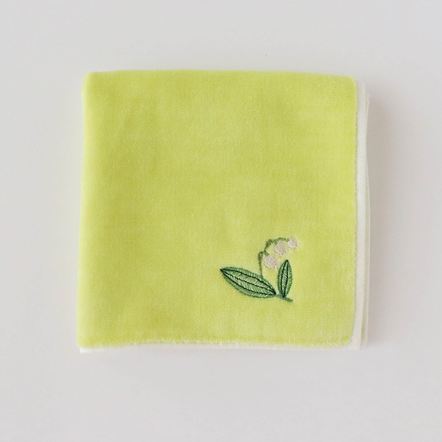 すずらん刺繍 SICタオル ハンカチ