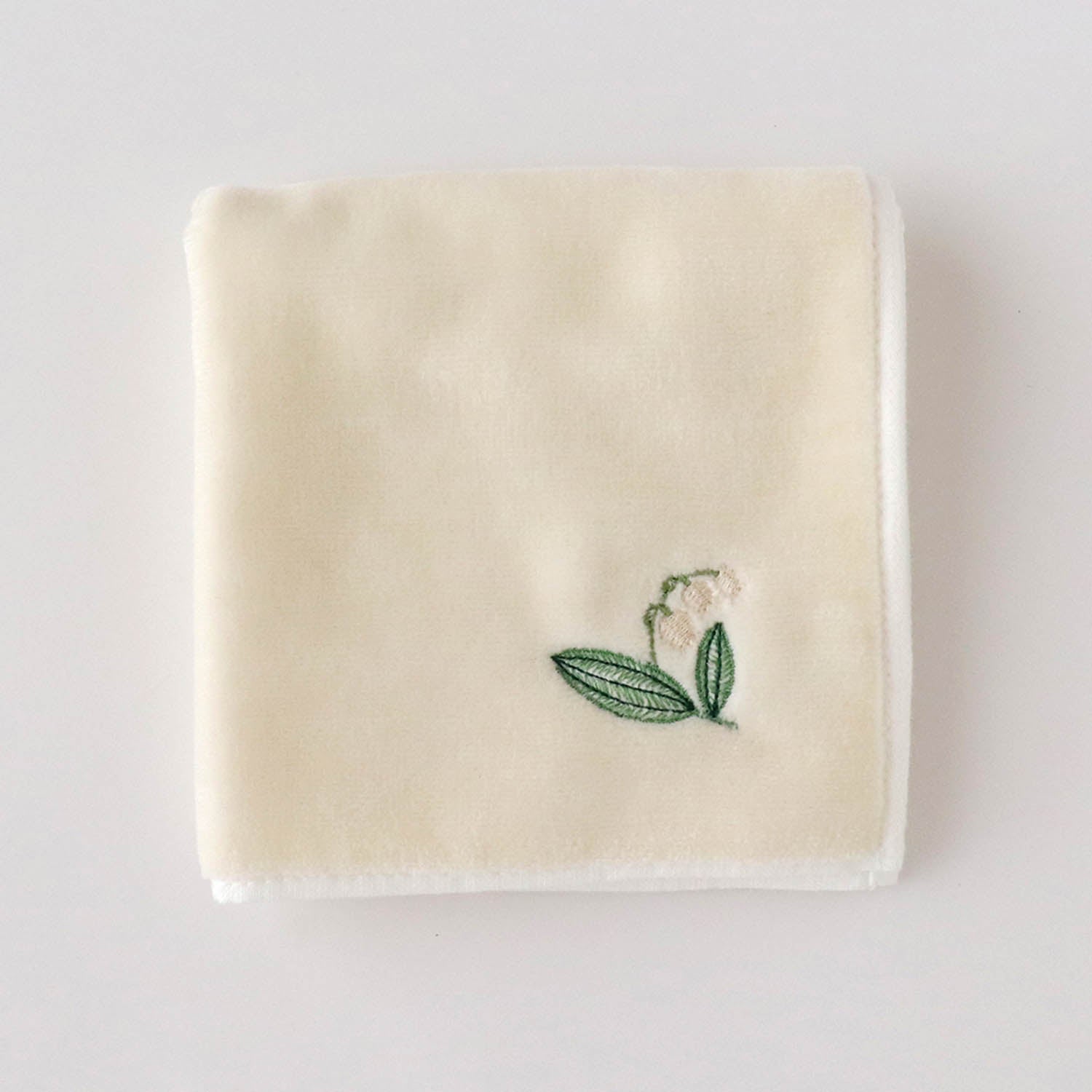 すずらん刺繍 SICタオル ハンカチ