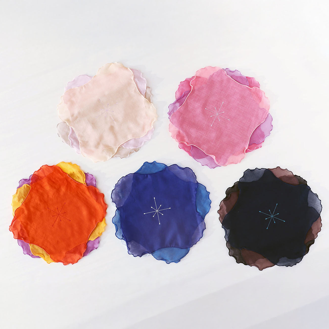 KASANEIRO -重ね色-「frillia(フリリア)シリーズ」【立体ハンカチ】