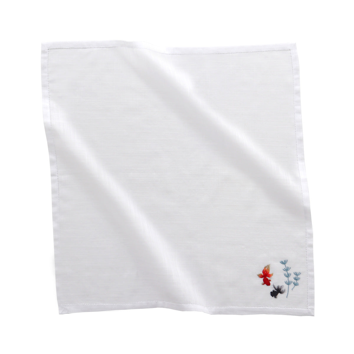 Vietnamese hand embroidery handkerchief goldfish