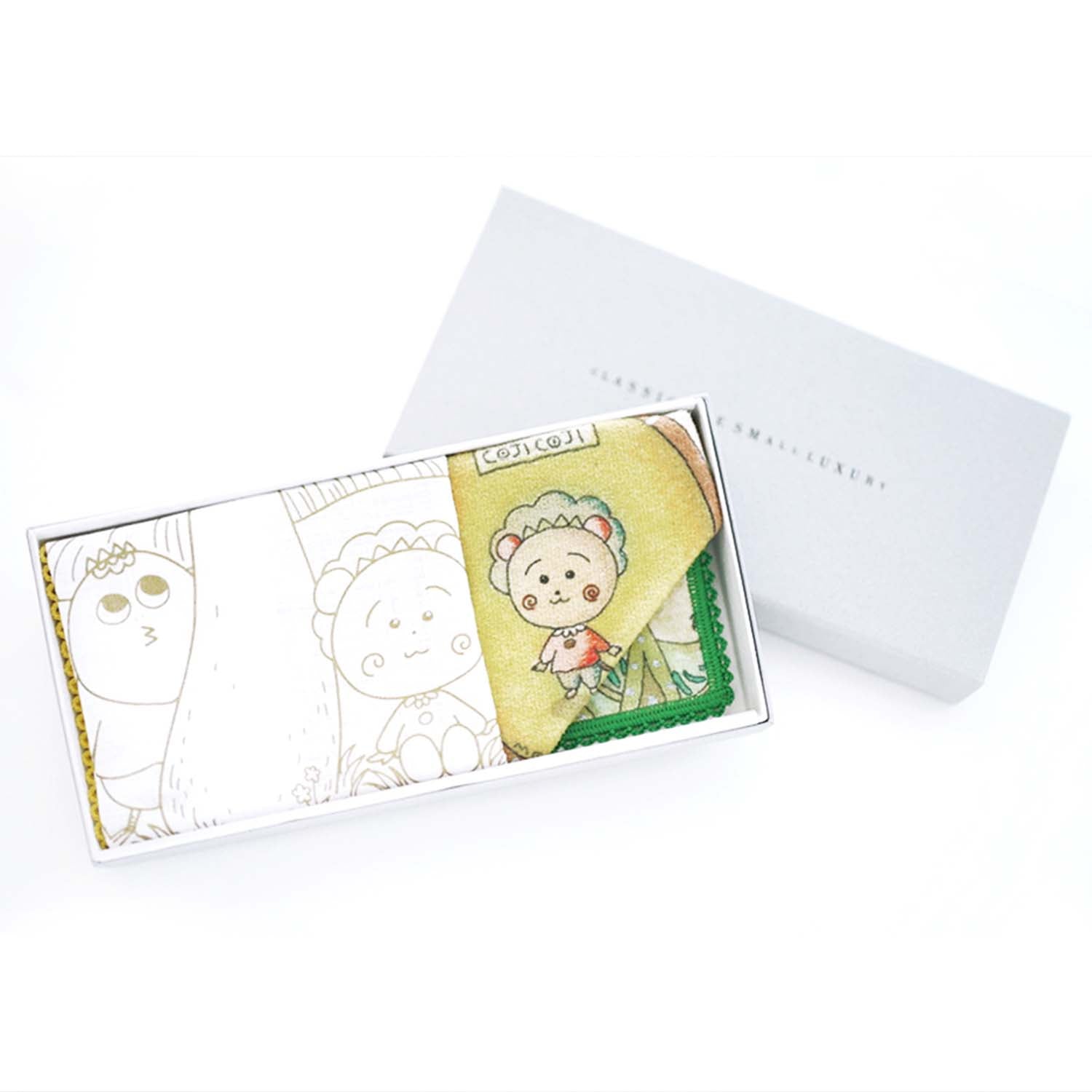 KOJI-COJI, Flower and Bird Microfiber Handkerchief [COJI-COJI