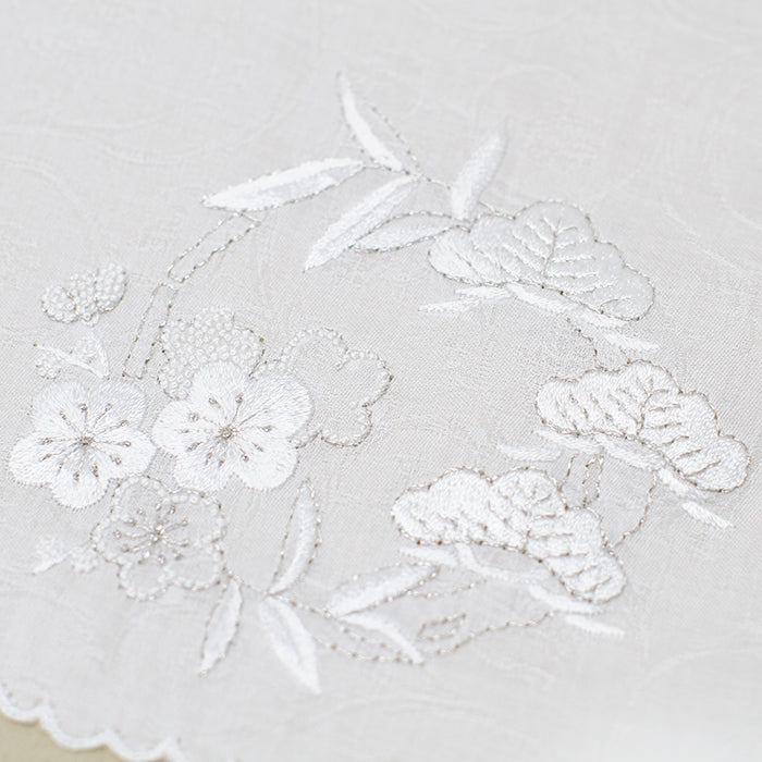 Vietnamese hand embroidery, pine, bamboo and plum