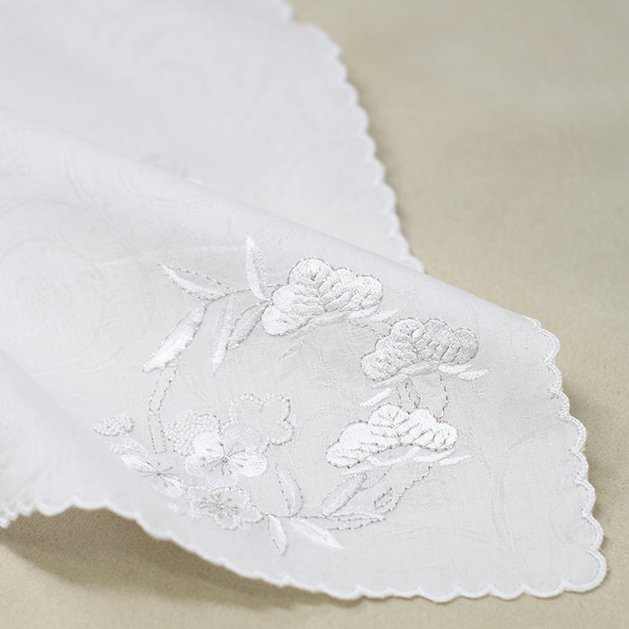 Vietnamese hand embroidery, pine, bamboo and plum