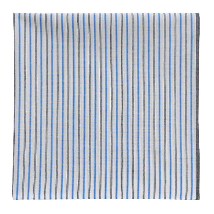 イニシャル刺繍が選べる! blue shirts ストライプb