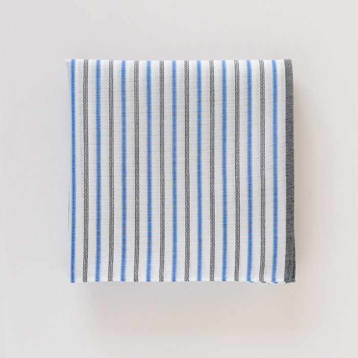 イニシャル刺繍が選べる! blue shirts ストライプb