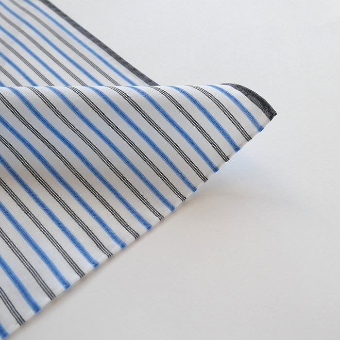 イニシャル刺繍が選べる! blue shirts ストライプb