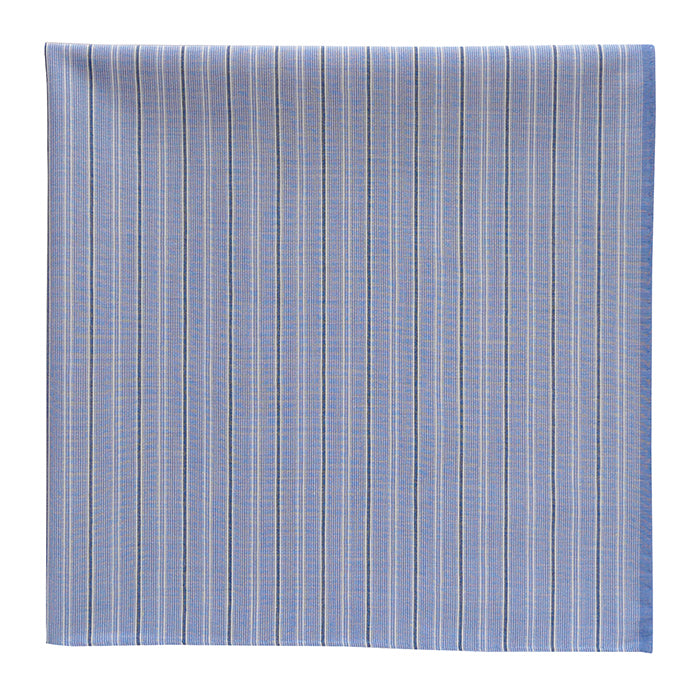 blue shirts ストライプブロック