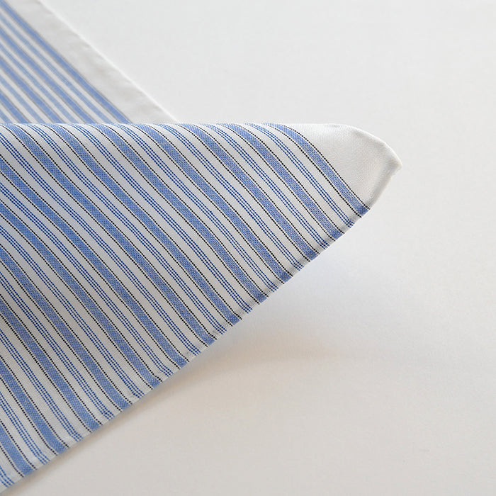 イニシャル刺繍が選べる! blue shirts ストライプc