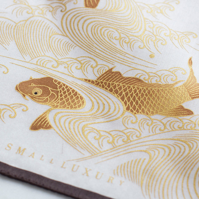 瓦照苑 -鯉-(ホワイト)41×41