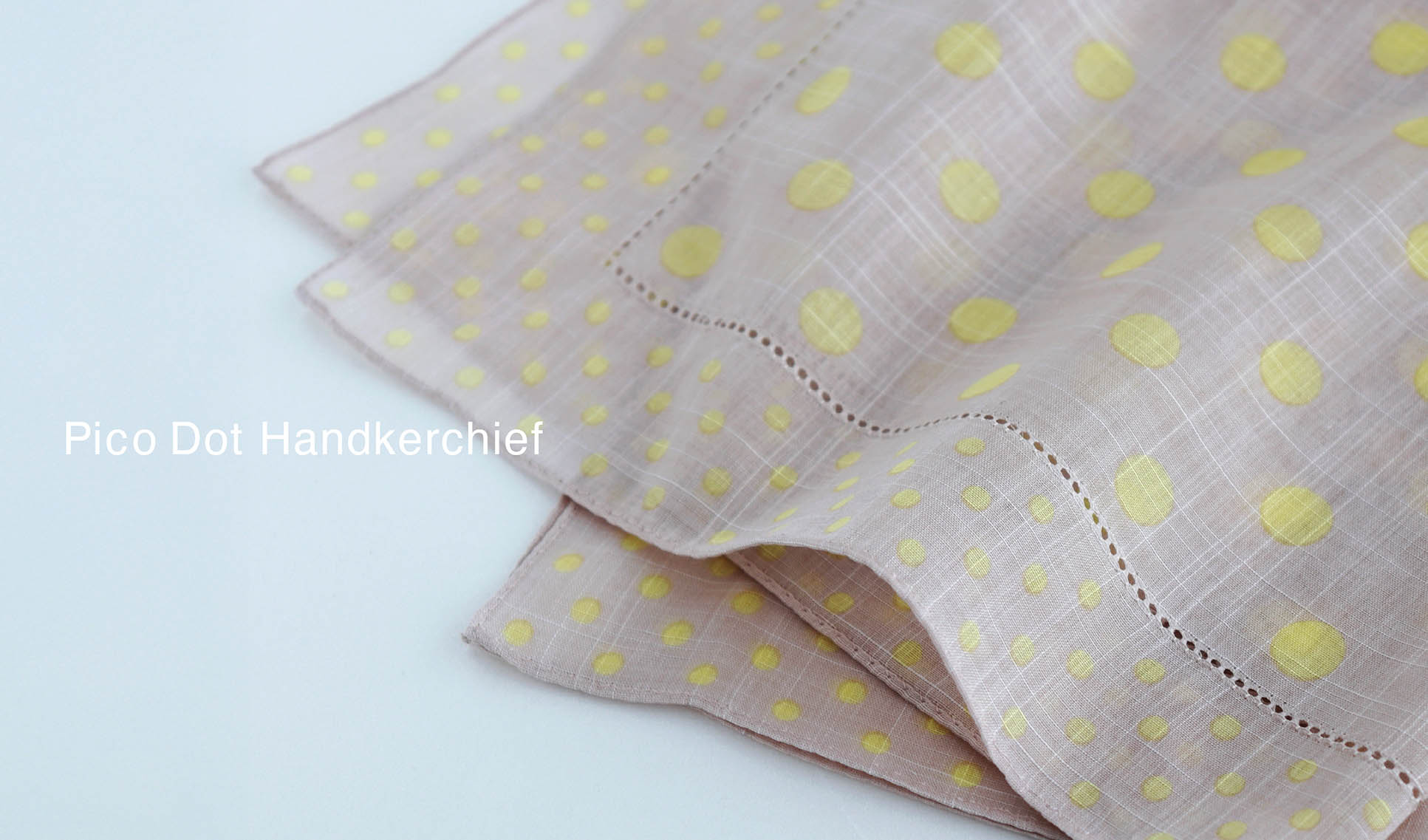 3月11日より、新作ハンカチーフ「ピコドット」を発売 ― 軽やかに楽しむ大判サイズ ―