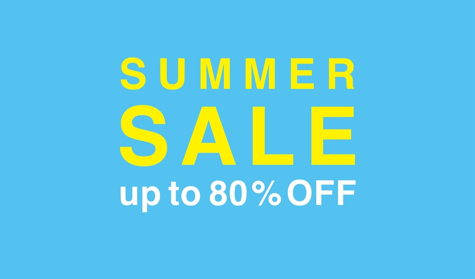 SUMMER SALE開催のお知らせ
