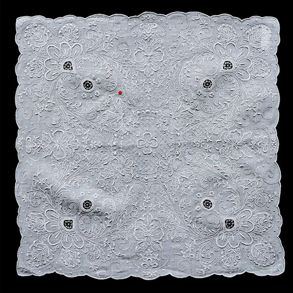 Shantou hand embroidered doron work handkerchief - SWATOW 2202