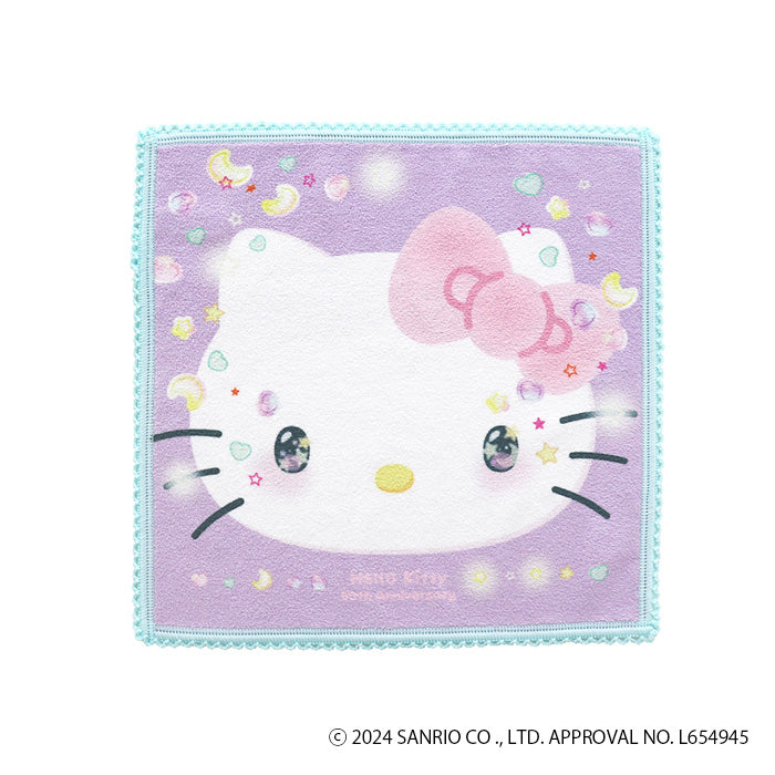 Hello Kitty 50th Anniversary Microfiber Handkerchief Purple