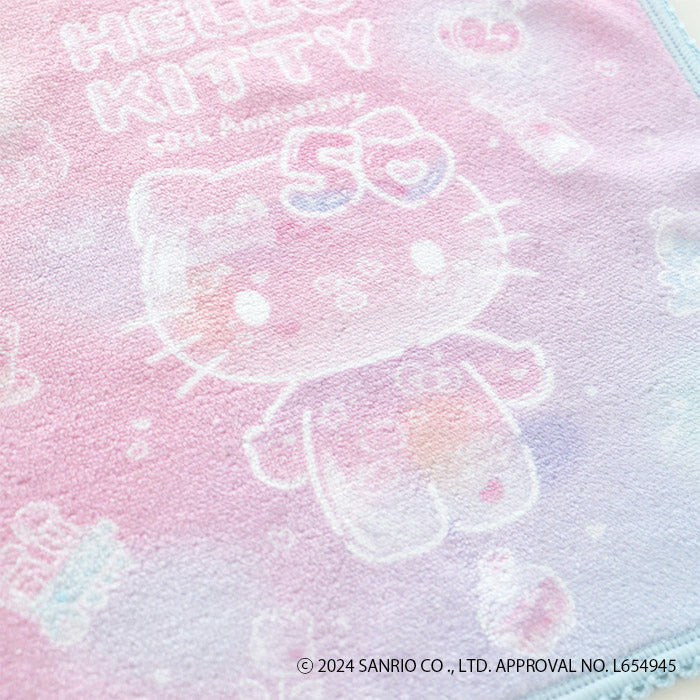 Hello Kitty 50th Anniversary Microfiber Handkerchief PINK