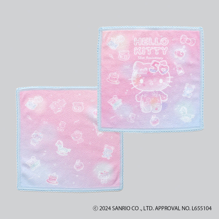 Hello Kitty 50th Anniversary Microfiber Handkerchief PINK