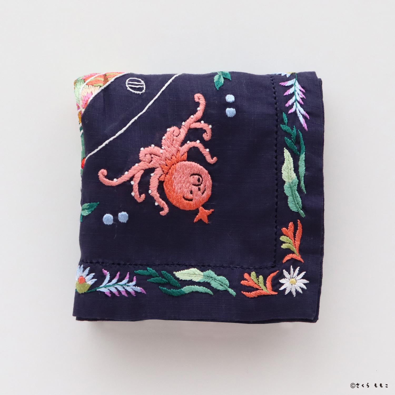 【受注生産】コジコジ ベトナム手刺繍 ハンカチ 【COJI-COJI】