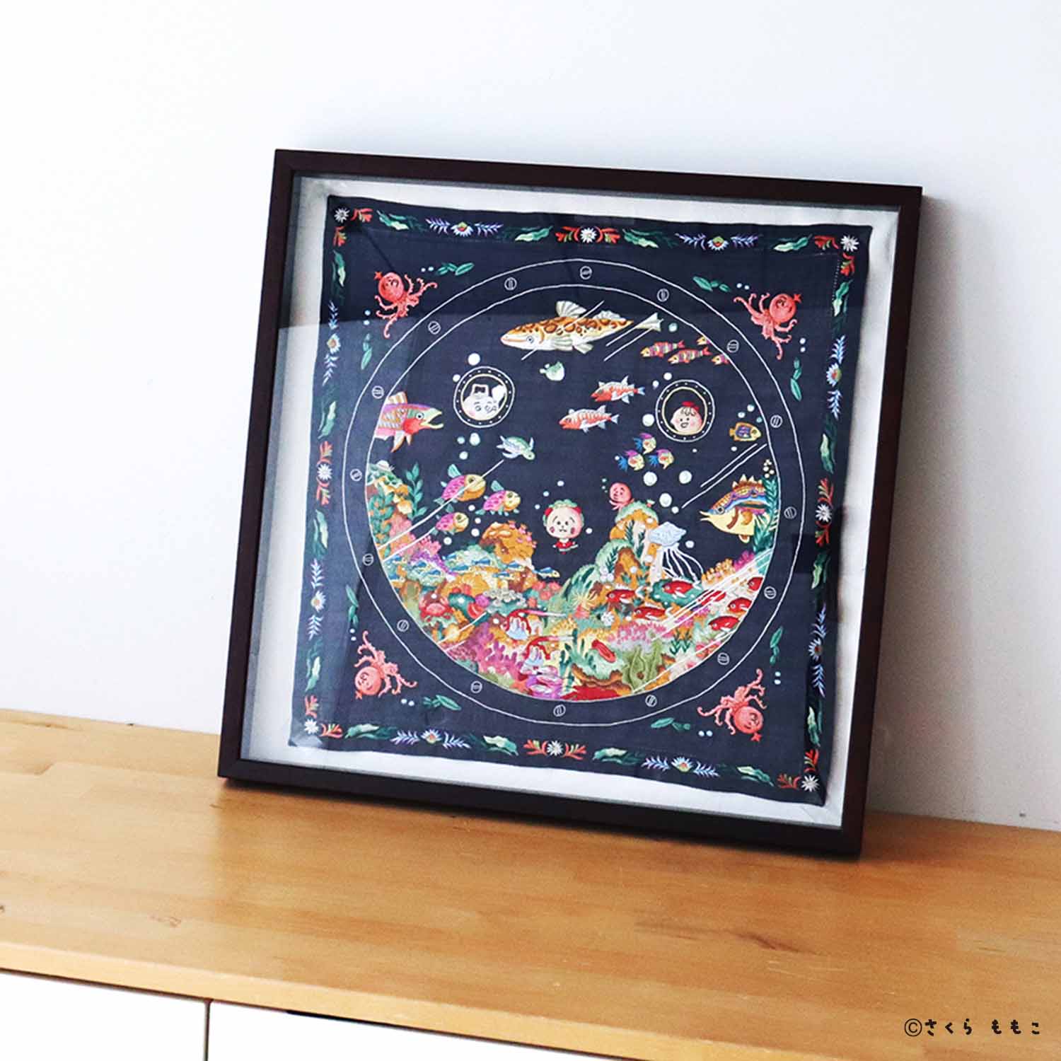 【受注生産】コジコジ ベトナム手刺繍 ハンカチ 【COJI-COJI】