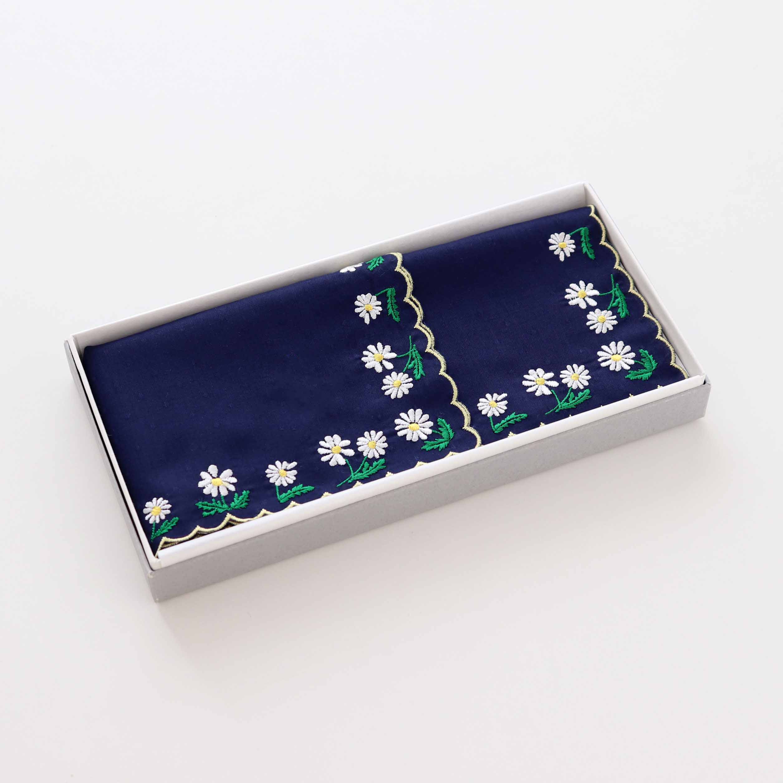 アデリアレトロ コラボハンカチ 野ばな刺繍