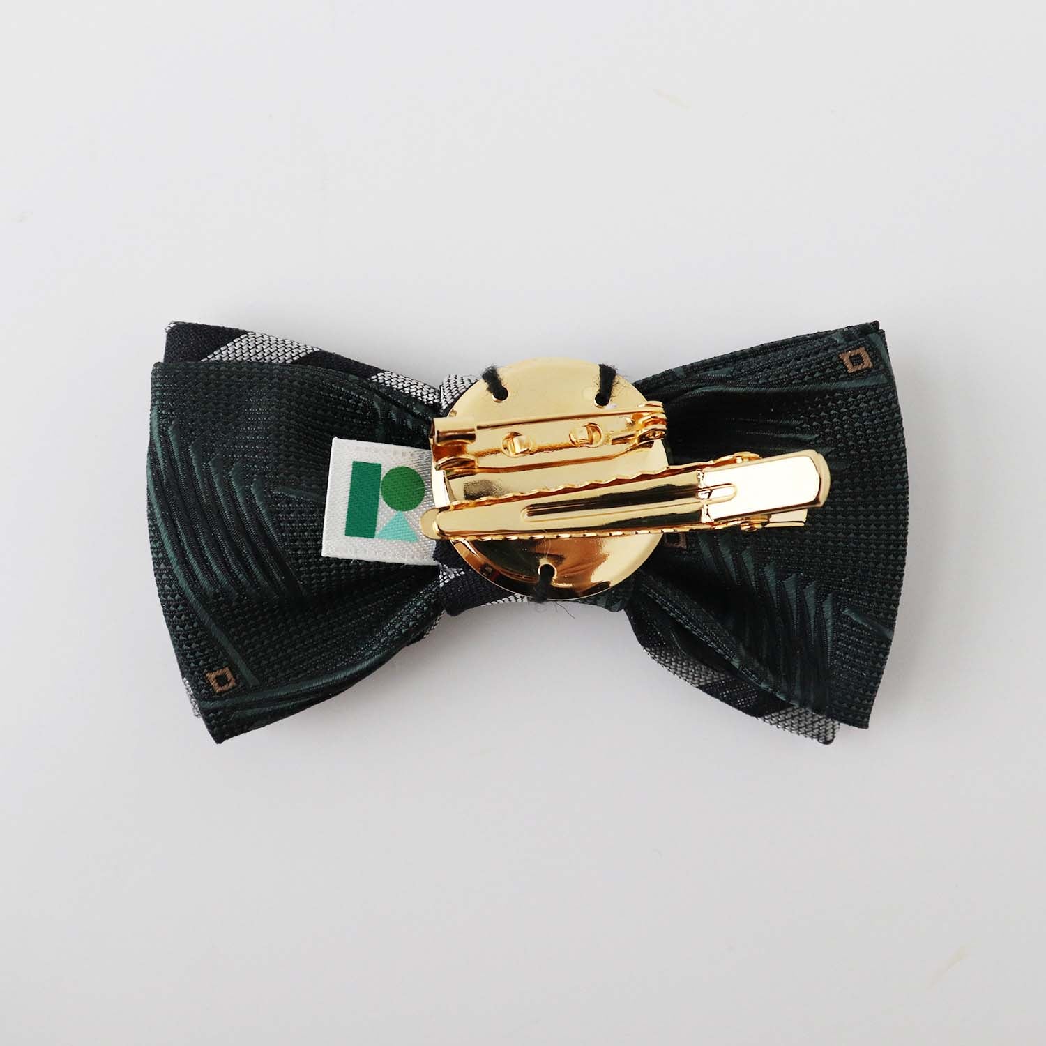 re-edit bow tie clip stripe (bronze)