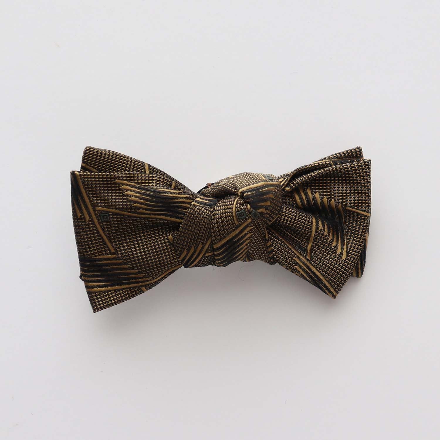 re-edit Bow tie type clip Geometric (Bronze A)
