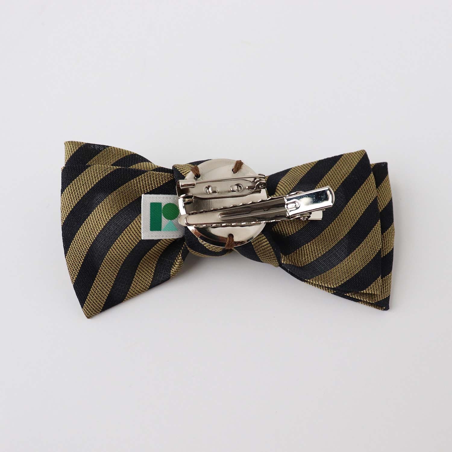 re-edit bow tie clip stripe (bronze)
