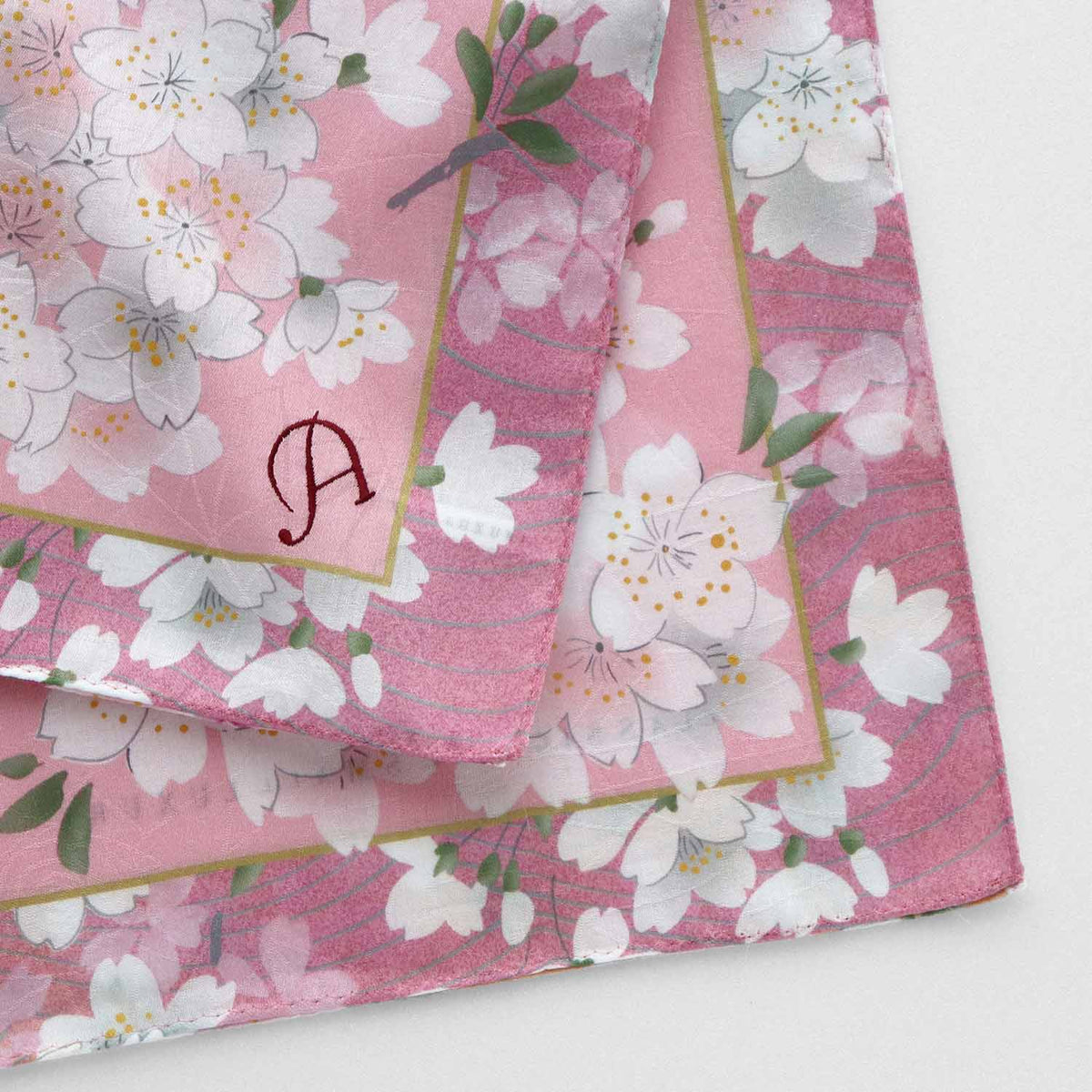 宇野千代コラボハンカチ 桜 プリント