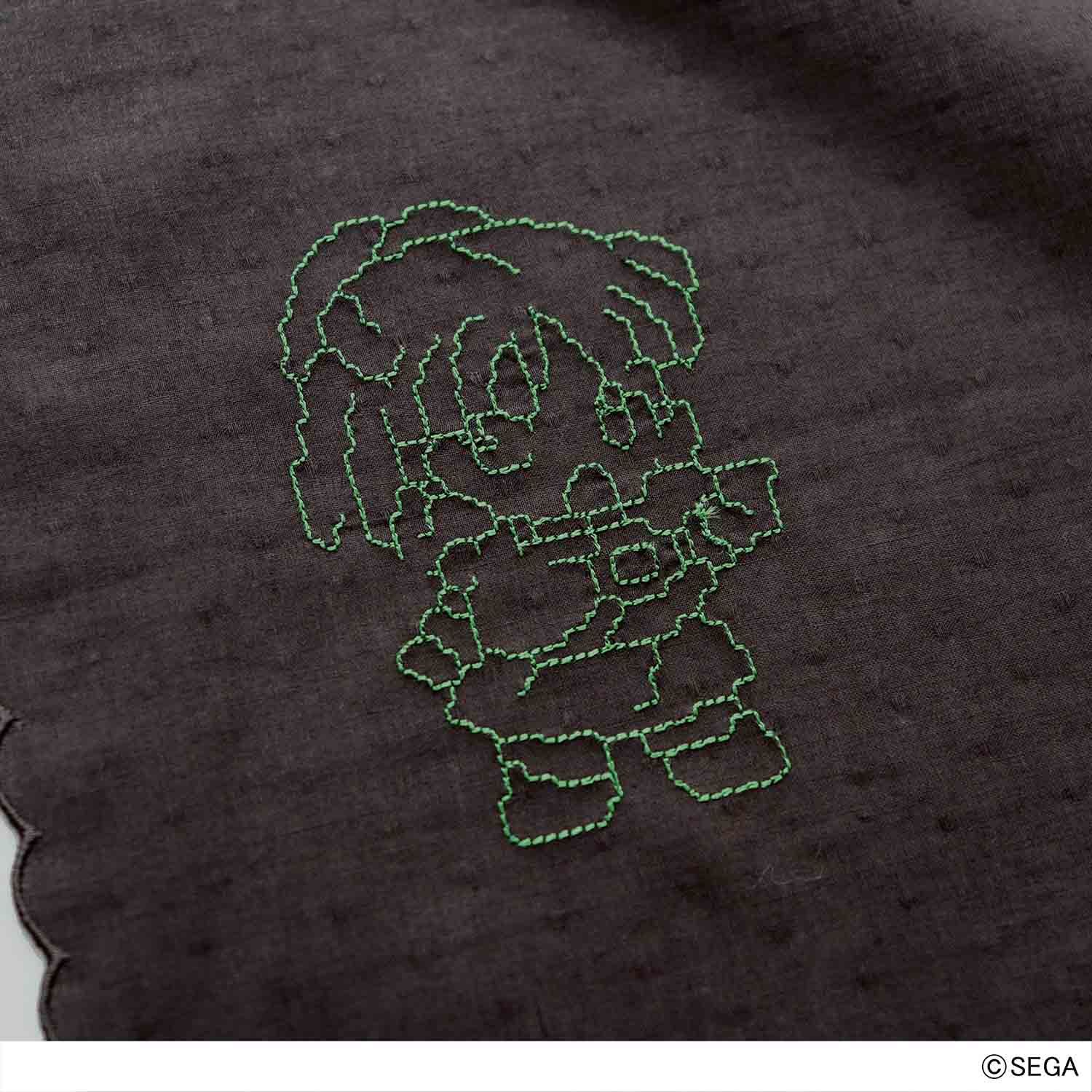 ぷよぷよコラボ ハンカチ　ぷよ通 刺繍