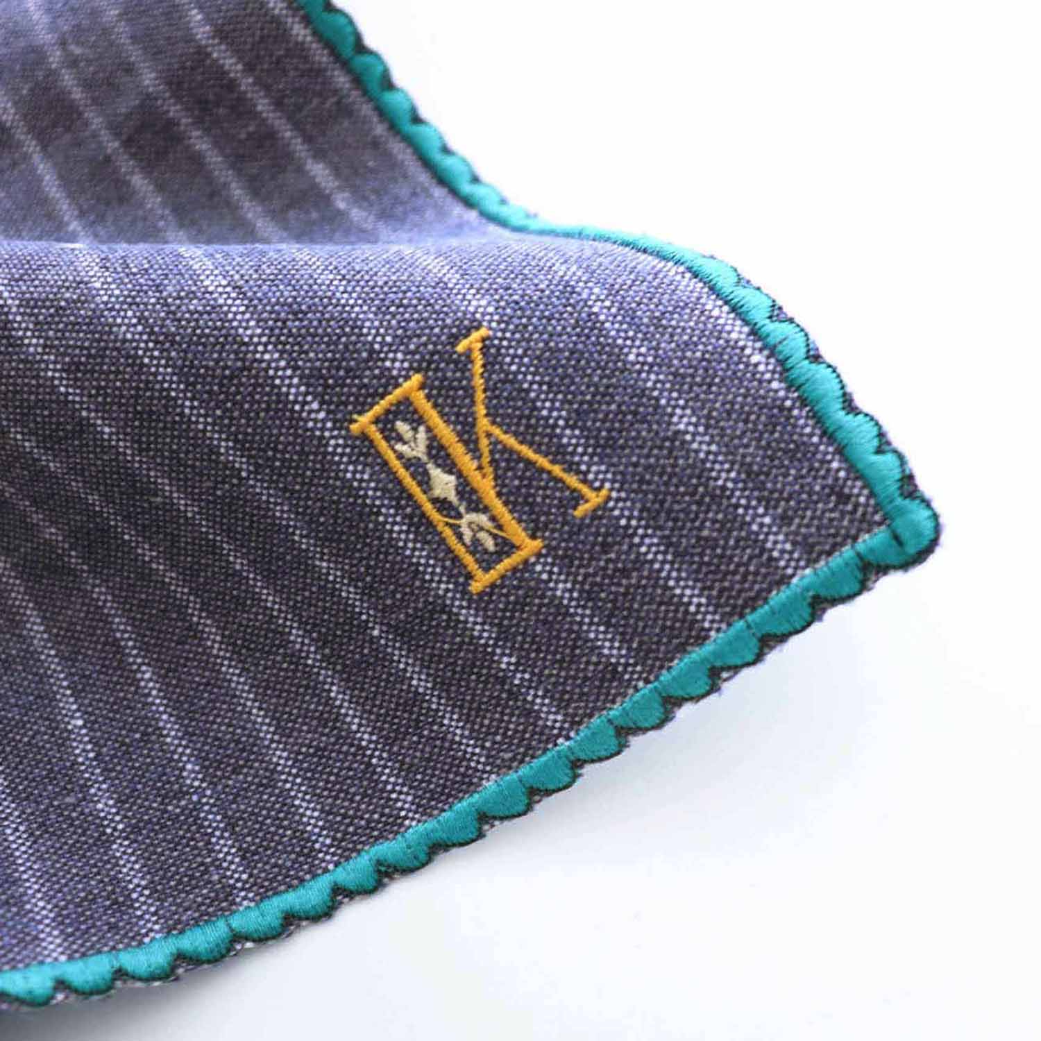 You can choose the initial embroidery! Hemp Solid Stripe