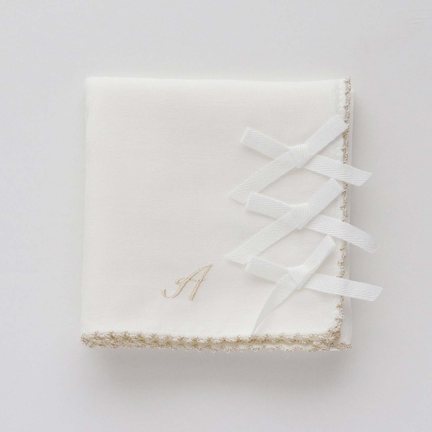 イニシャル刺繍が選べる！3リボン