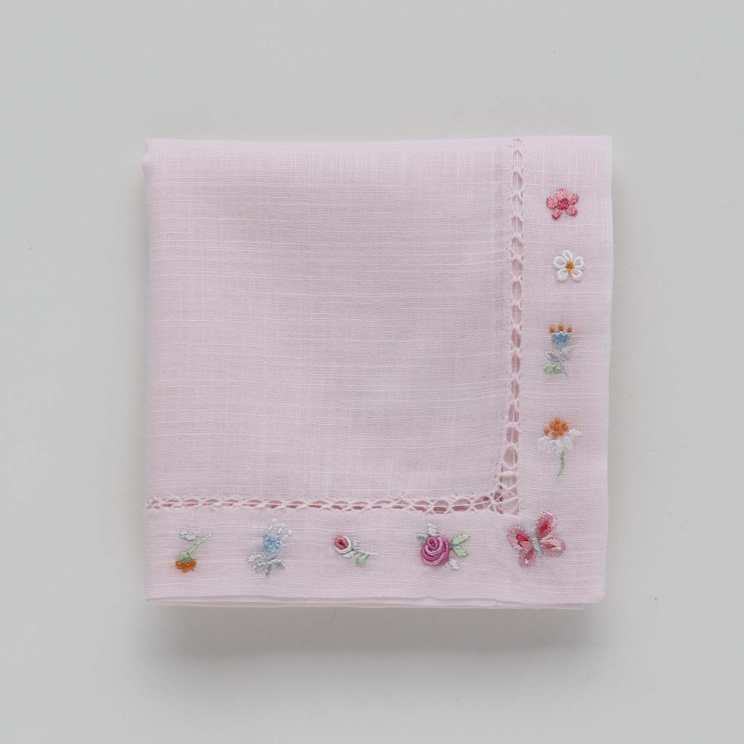 Vietnamese hand-embroidered handkerchief small lucky motif