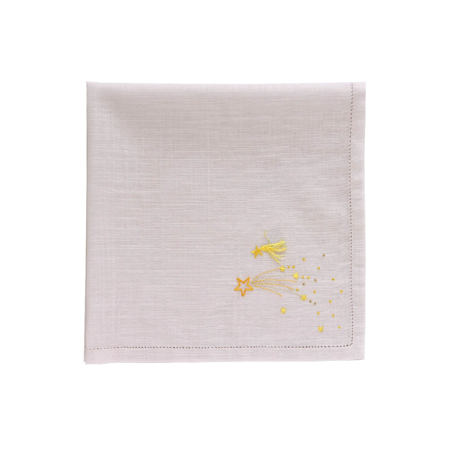 Vietnamese hand-embroidered handkerchief with shooting star