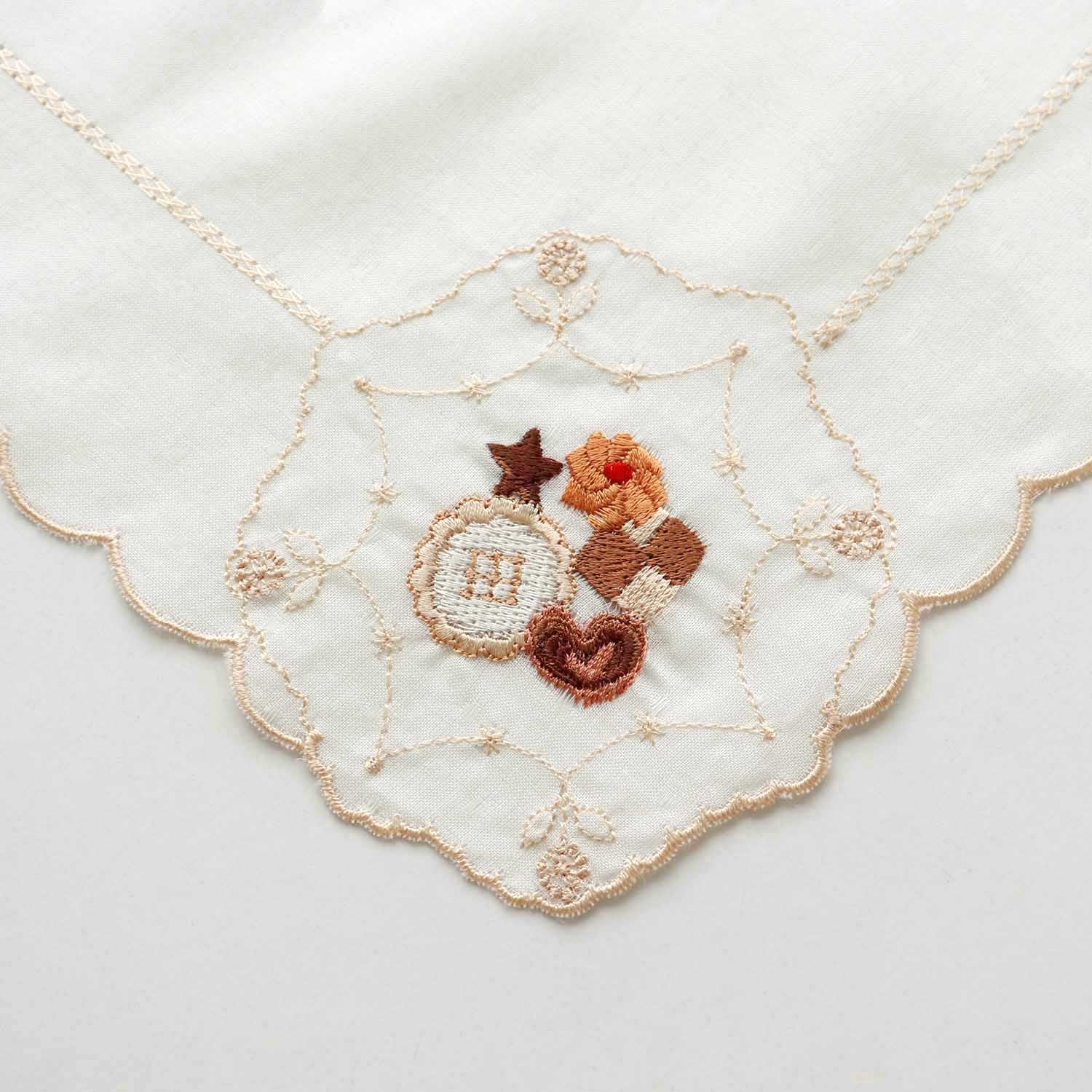 Sweets Embroidery Handkerchief Cookies