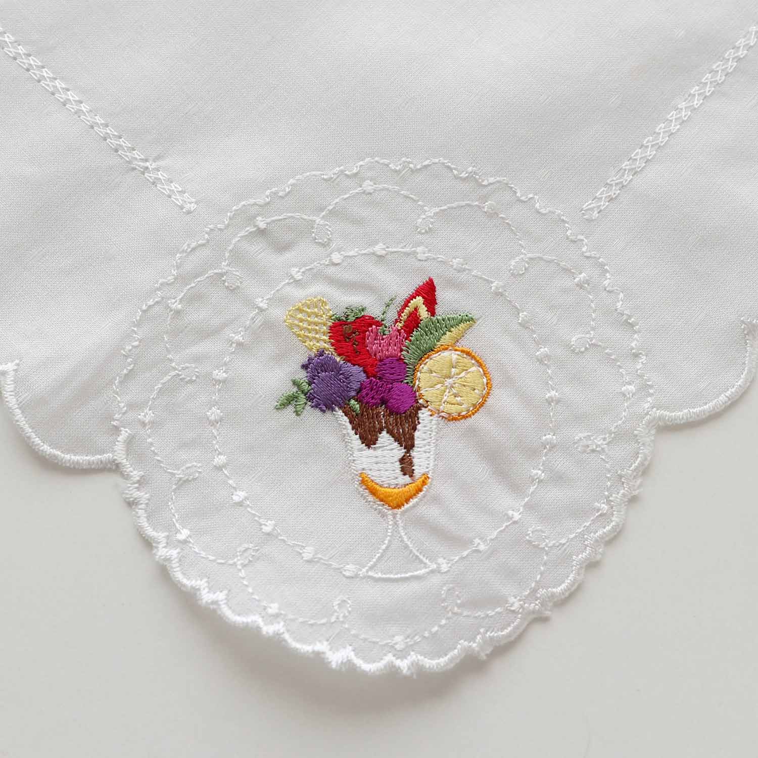 Sweets Embroidery Handkerchief Parfait