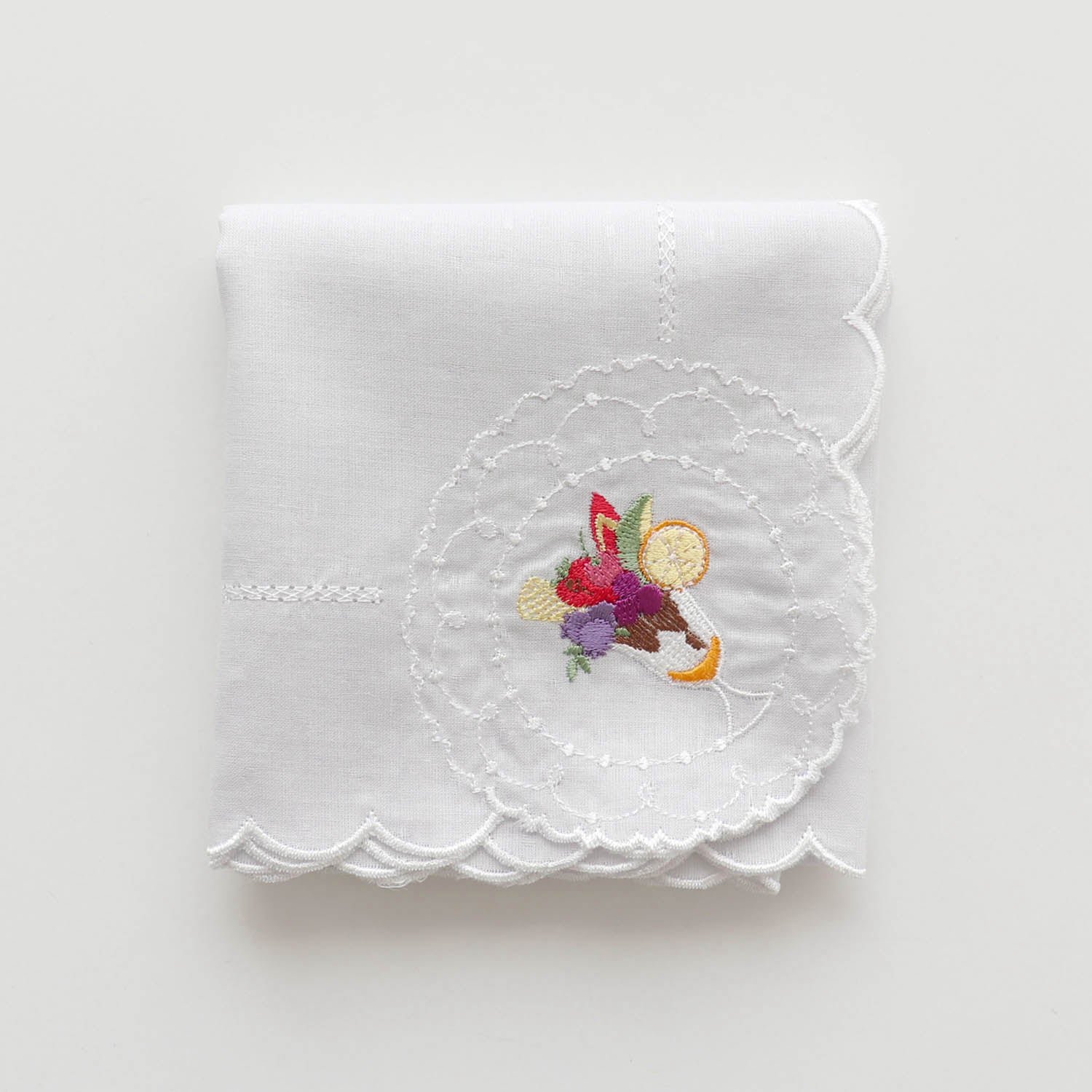 Sweets Embroidery Handkerchief Parfait