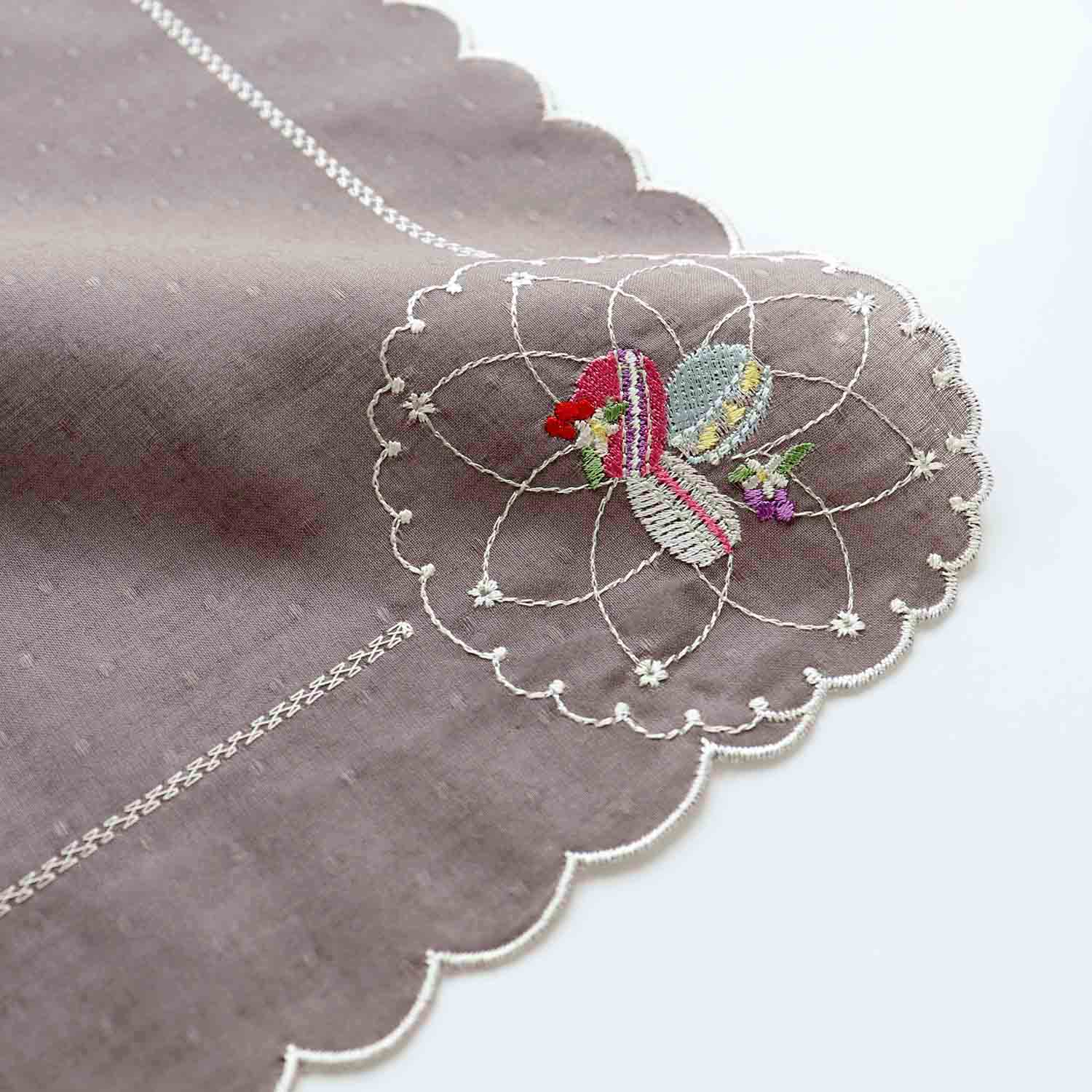 Sweets Embroidery Handkerchief - Macarons