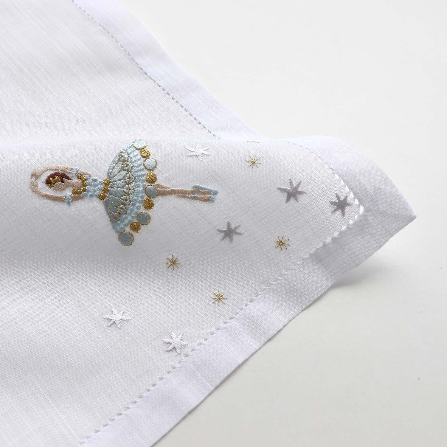 Vietnamese hand-embroidered handkerchief Prima Ballerina