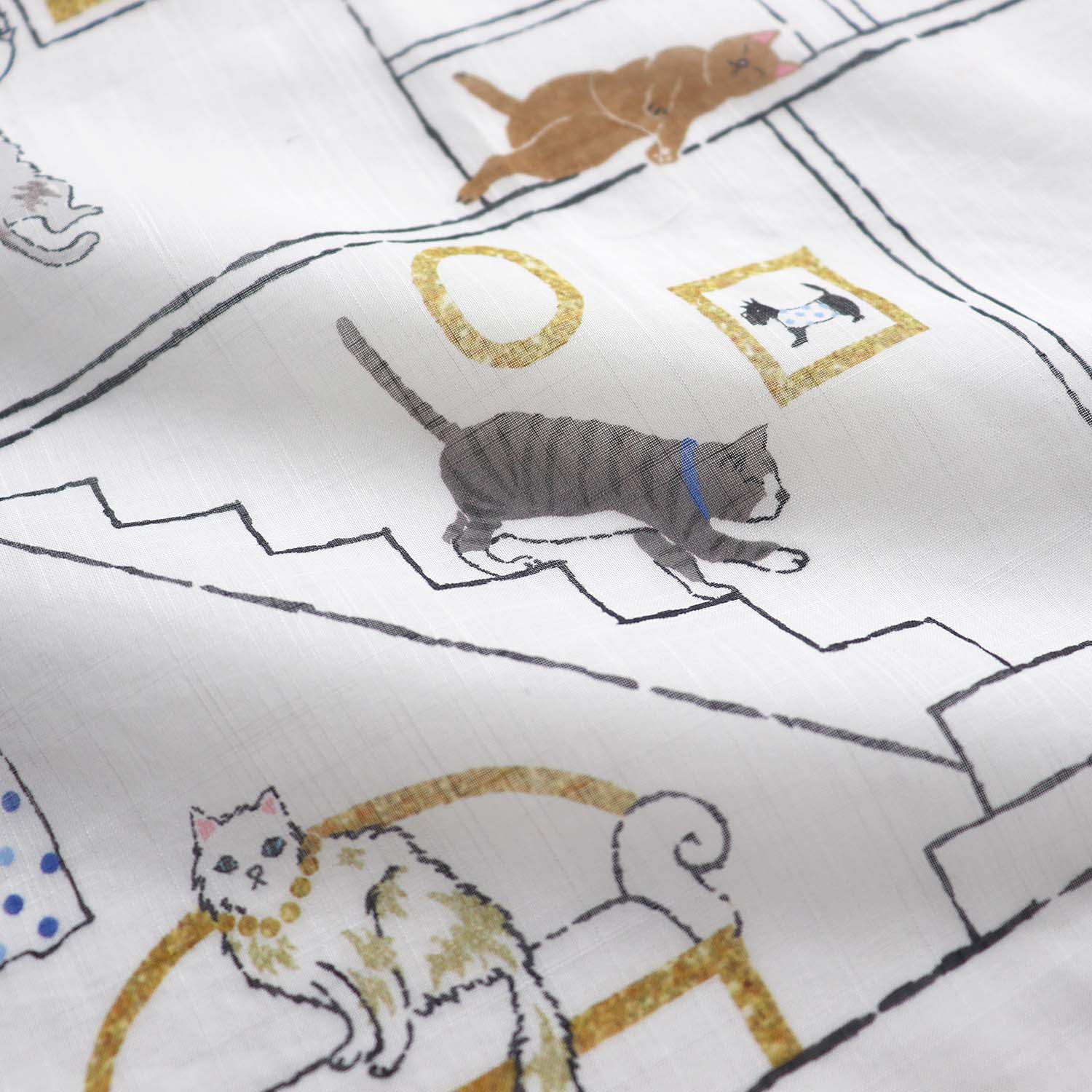 キャットハウス ベトナム手刺繍ハンカチ