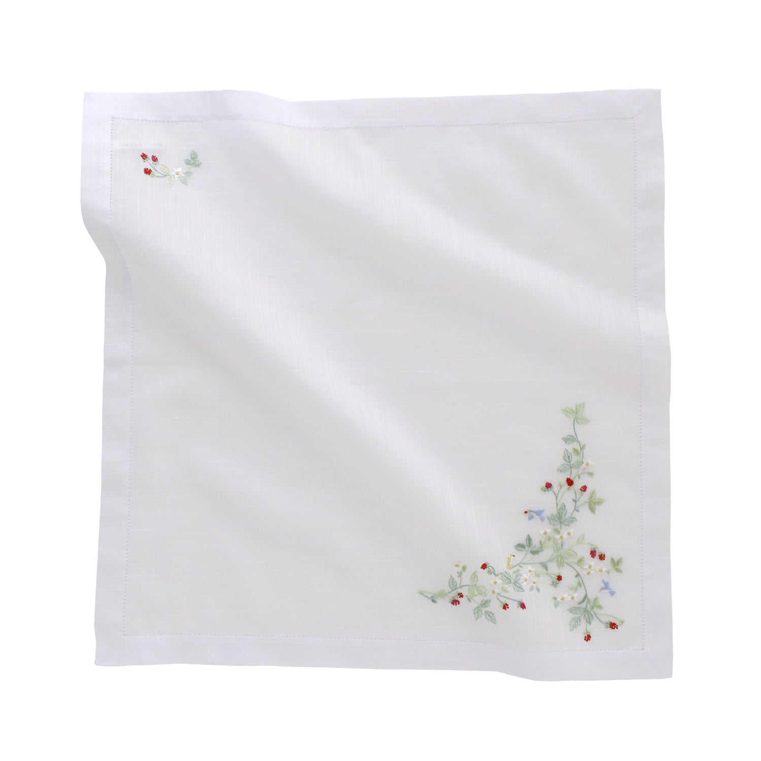 Vietnamese Hand Embroidery Handkerchief Wild Berries