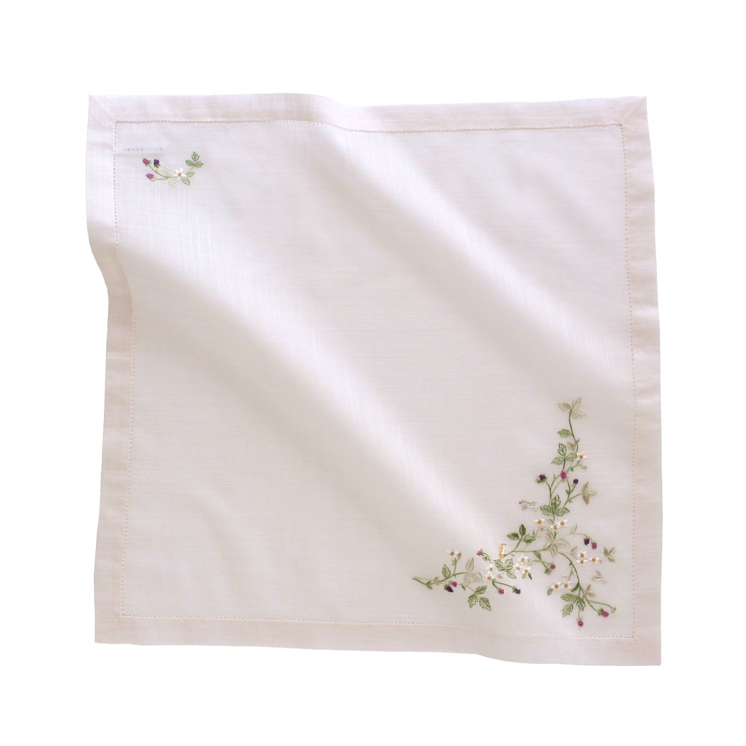 Vietnamese Hand Embroidery Handkerchief Wild Berries